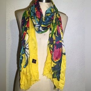 Made Of Me scarf gorgeous yellow floral scarf